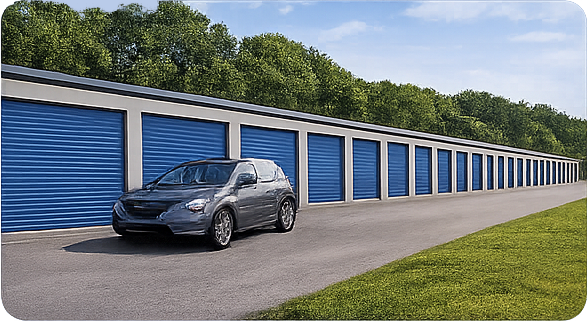 Drive-Up Storage Pull your vehicle right up to the door of your unit for easy loading and unloading.